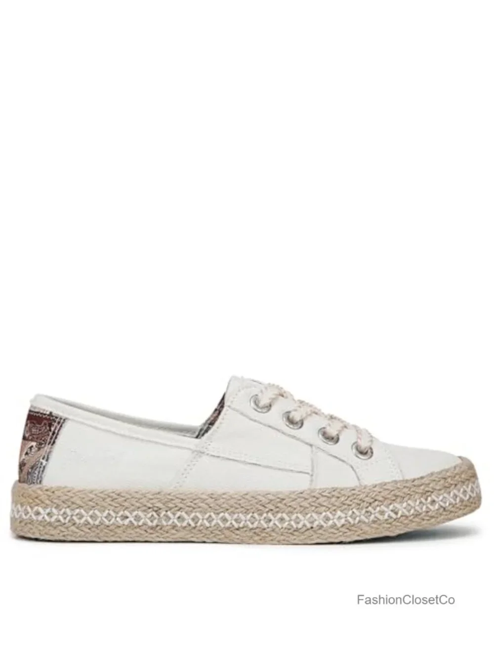 Women's Vegan Fabric Lace-Up Espadrille Sneakers